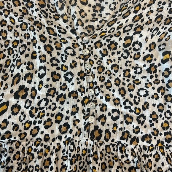 My Story Leopard Print Ruffle Blouse - Picture 2 of 5